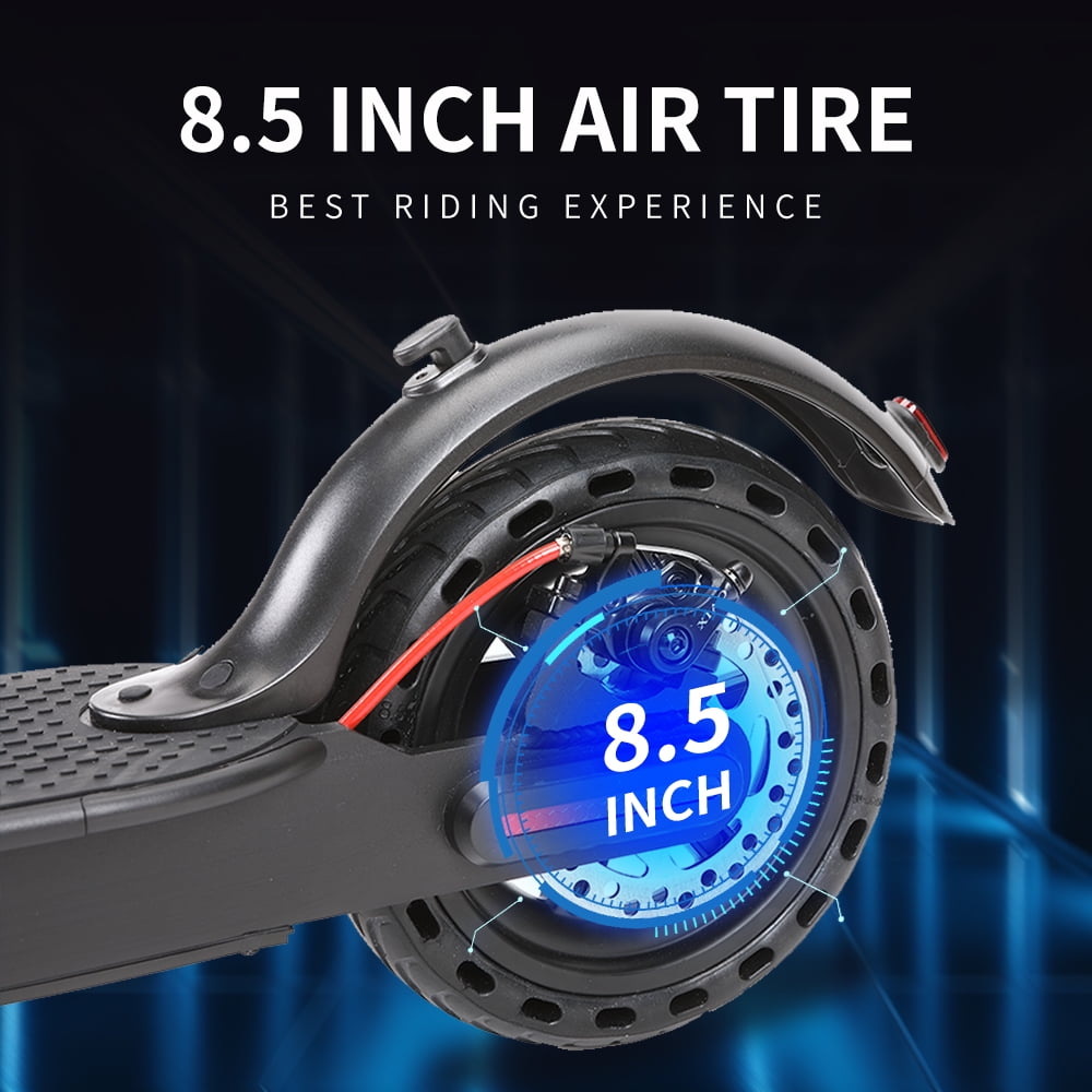 KKA Electric Scooter for Adults,350W Folding E-Scooter Up to 21 Miles Range, 3 Speed Modes, 8.5" Solid Tires, LED Display & Headlight