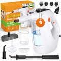EXLUVON Handheld Steam Cleaner, 1500W Pressurized 10s Instant Heat Steam Cleaner for Home, Upgrade 15fl oz Tank, Lightweight Portable Steamer for Cleaning Kitchen, Grout, Furniture, Couch Car and Bat
