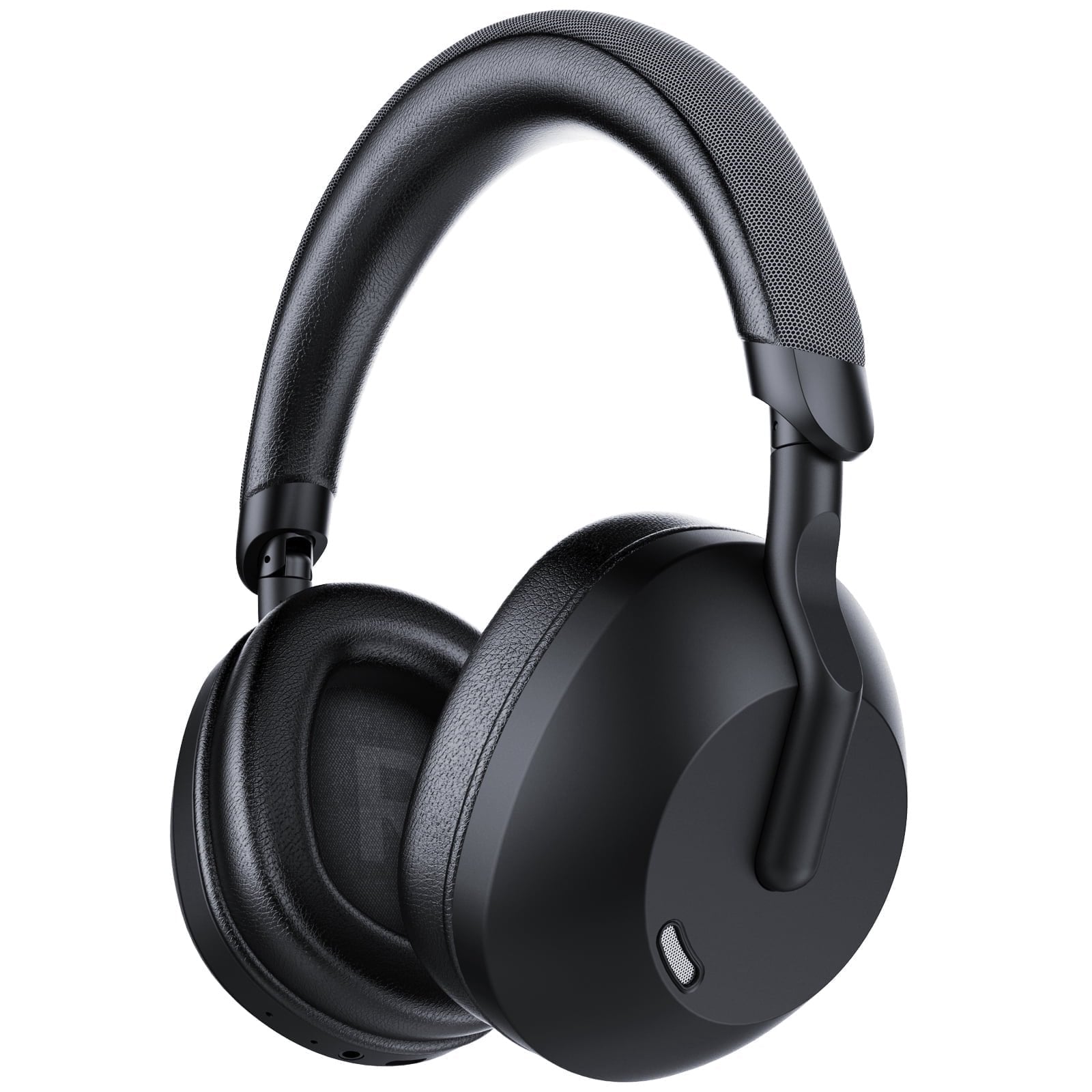 Hybrid Active Noise Cancelling Headphones, 60H Playtime Wireless Over-Ear Bluetooth 5.4 Headphones with 40mm Titanium Drivers, 45dB Adaptive ANC, Deep Bass, ENC Mic, Foldable for Travel Office