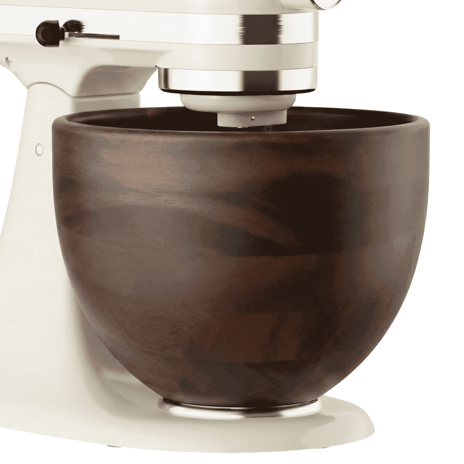 TOCOKEID 5 Qt Premium Natural Acacia Wood Mixer Bowl Attachment for KitchenAid 4.5-5 Qt Tilt-Head Stand Mixers