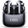 VEATOOL X15 Wireless Earbuds Bluetooth 5.3 Headphones,72H Hi-Fi Stereo Deep Bass Earphones with Noise Cancelling Mic IP7 Waterproof Sport Headset with LED Power Display for Laptop Pad Phones Black