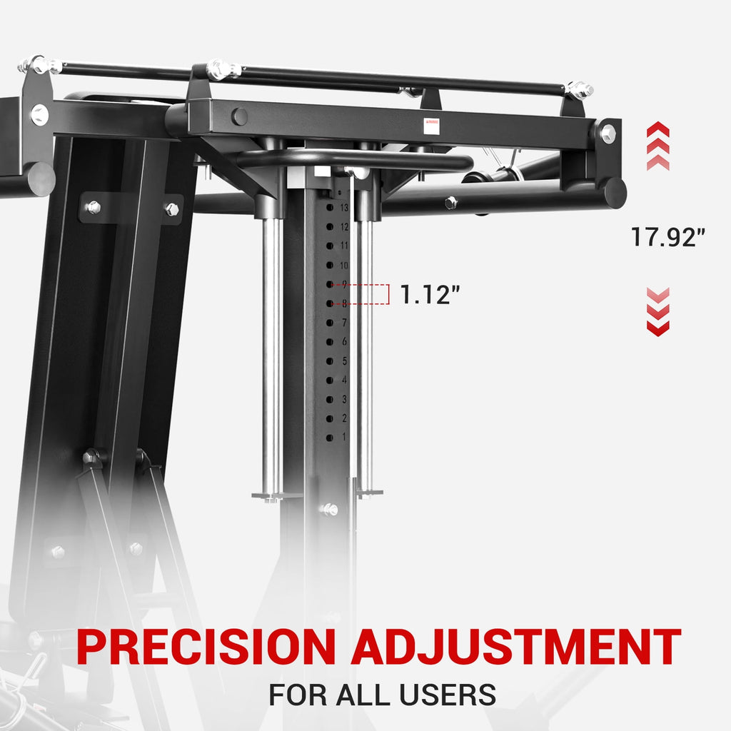 GMWD V7 Chest Press Machine, Bench Press Machine with Independent Converging Arms, Adjustable Incline Flat Bench for Chest, Shoulder Workouts for Home Gym,Home Gyms Equiepment
