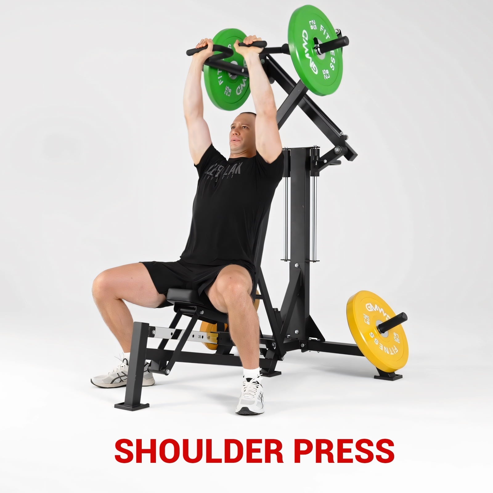 GMWD V7 Chest Press Machine, Bench Press Machine with Independent Converging Arms, Adjustable Incline Flat Bench for Chest, Shoulder Workouts for Home Gym,Home Gyms Equiepment